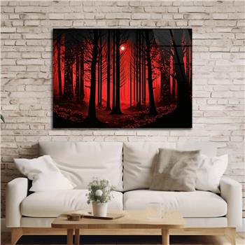 Yatay DoğaTemalı Cam Tablo 376