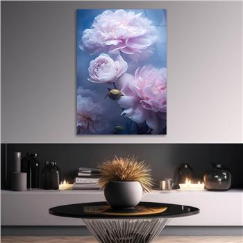 Dikey Sanat Temalı Cam Tablo 413