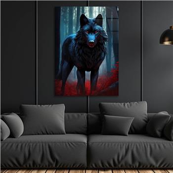 Dikey Doğa Temalı Cam Tablo 434