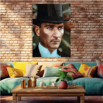 Dikey VatanTemalı Cam Tablo 255