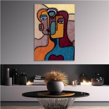 Kunst Thema auf bedrucktem Glas