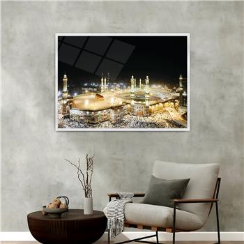 لوحة زجاجية ديني مع اطار ألمنيوم