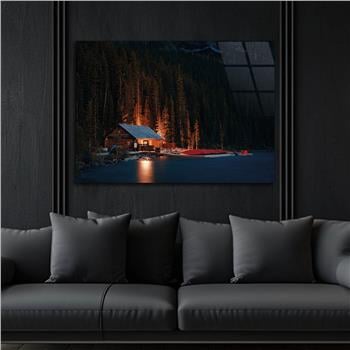 Thema Natur auf bedrucktem Glas