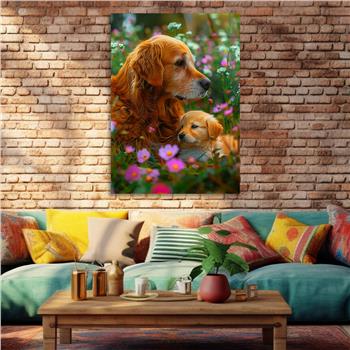 Dikey Doğa Temalı Cam Tablo 444