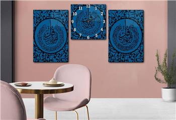 Ensemble de Tableaux et d’horloge 2 pièce sur le thème religieux