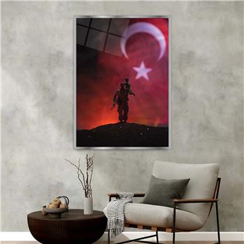 bedrucktes Glas mit Aluminiumrahmen und Nation Themen 