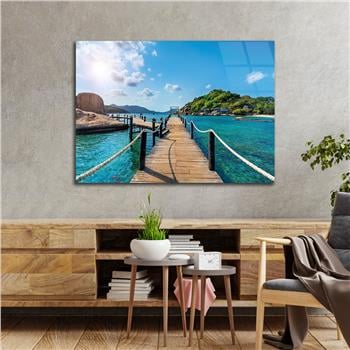 Thema Natur auf bedrucktem Glas