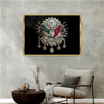 Aluminum-Framed National-Themed Tempered Glass Wall Art 023