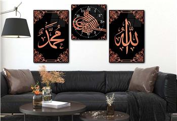 Ensemble de Tableaux et d’horloge 2 pièce sur le thème religieux