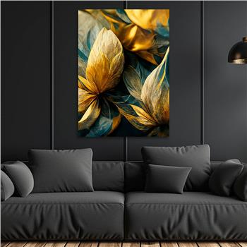 Dikey Sanat Temalı Cam Tablo 463