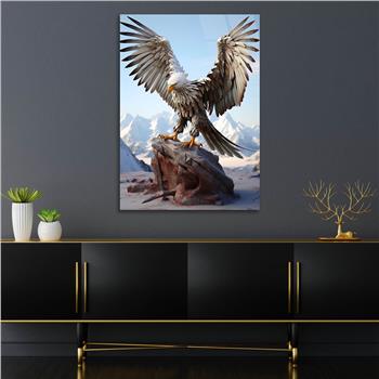 Dikey Doğa Temalı Cam Tablo 239