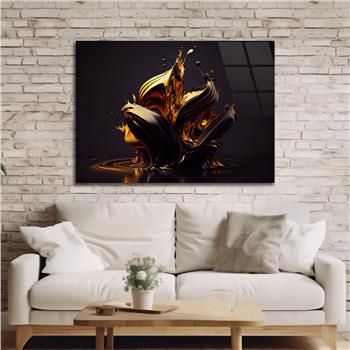 Horizontal Art-Themed Tempered Glass Wall Art 376