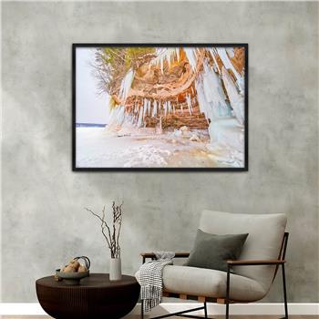 bedrucktes Glas mit Aluminiumrahmen und Natur Themen 