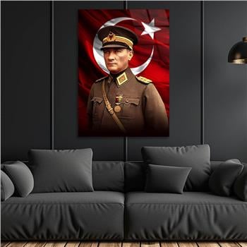 Dikey VatanTemalı Cam Tablo 151