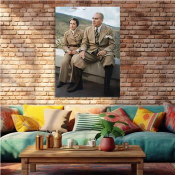 Dikey VatanTemalı Cam Tablo 261