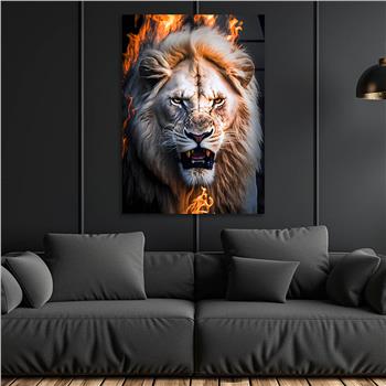 Dikey Doğa Temalı Cam Tablo 328