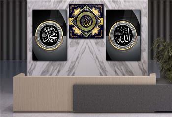 Ensemble de Tableaux et d’horloge 2 pièce sur le thème religieux