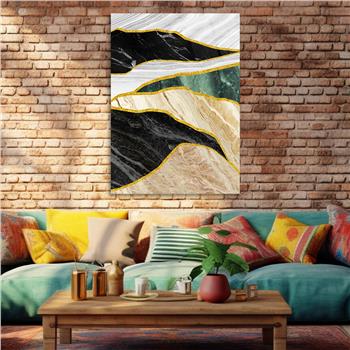 Dikey Sanat Temalı Cam Tablo 384