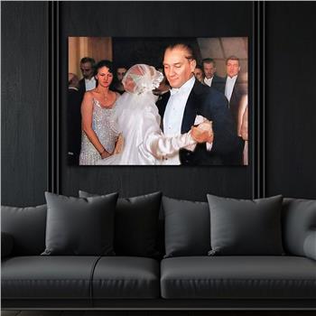 Yatay VatanTemalı Cam Tablo 096