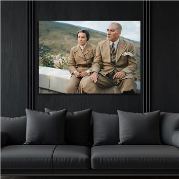 Yatay Vatan Temalı Cam Tablo 146