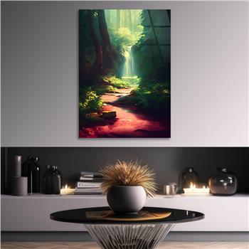 Dikey Doğa Temalı Cam Tablo 267