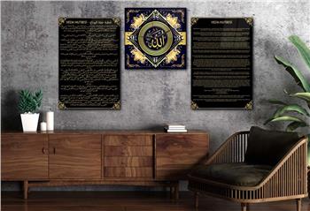 Ensemble de Tableaux et d’horloge 2 pièce sur le thème religieux