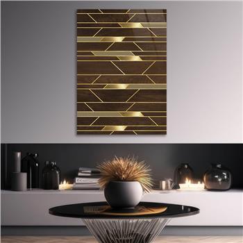 Dikey Sanat Temalı Cam Tablo 361