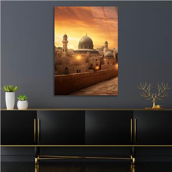 Dikey Dini Temalı Cam Tablo 274