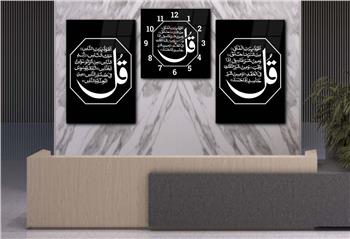 Ensemble de Tableaux et d’horloge 2 pièce sur le thème religieux