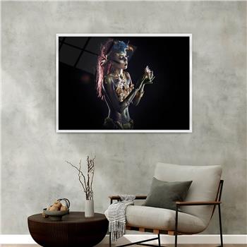 bedrucktes Glas mit Aluminiumrahmen und Kunst Themen 