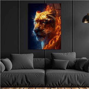 Dikey Doğa Temalı Cam Tablo 326