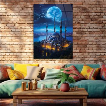 Dikey Dini Temalı Cam Tablo 243