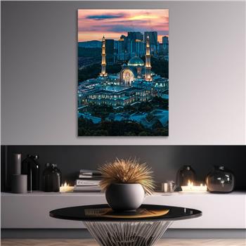 Dikey Dini Temalı Cam Tablo 260