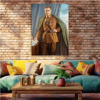 Dikey VatanTemalı Cam Tablo 244