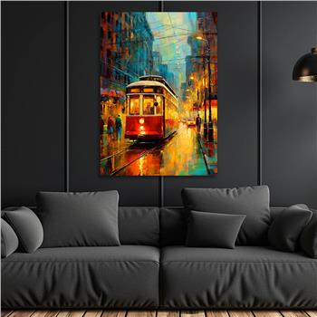 Dikey Sanat Temalı Cam Tablo 529