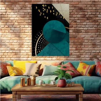 Kunst Thema auf bedrucktem Glas