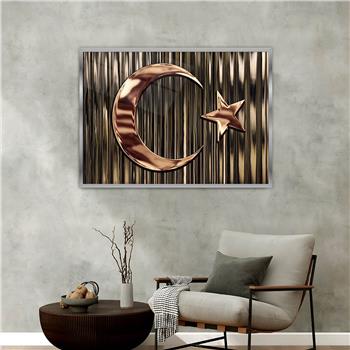 Aluminum-Framed National-Themed Tempered Glass Wall Art 090