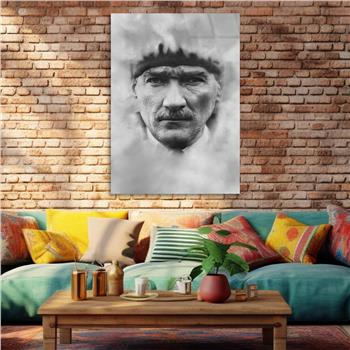 Dikey VatanTemalı Cam Tablo 175