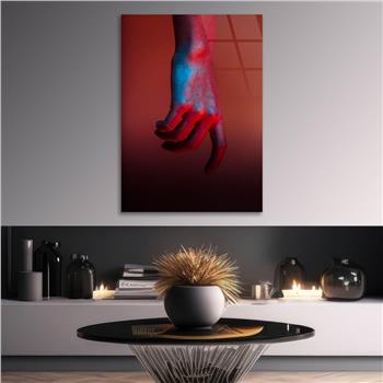 Kunst Thema auf bedrucktem Glas