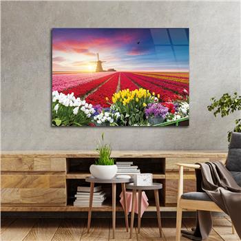 Thema Natur auf bedrucktem Glas