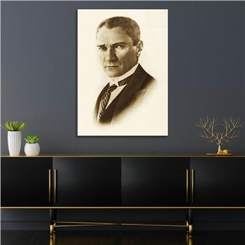 Dikey VatanTemalı Cam Tablo 131