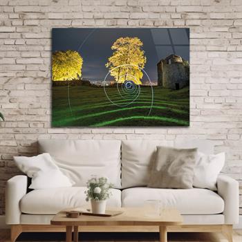 Kunst Thema auf bedrucktem Glas