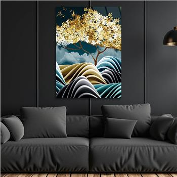 Kunst Thema auf bedrucktem Glas