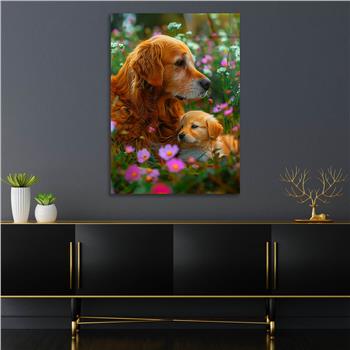 Dikey Doğa Temalı Cam Tablo 444