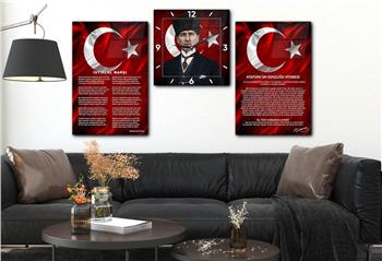 Vatan Temalı Saatli Set 045