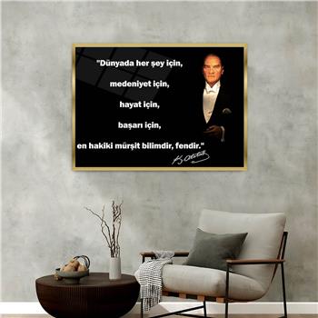 Aluminum-Framed National-Themed Tempered Glass Wall Art 033