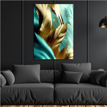 Dikey Sanat Temalı Cam Tablo 382