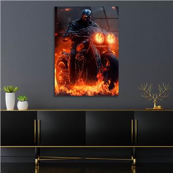 Dikey Doğa Temalı Cam Tablo 261