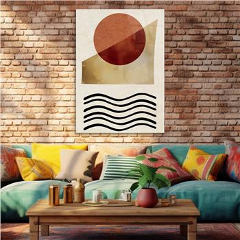 Kunst Thema auf bedrucktem Glas