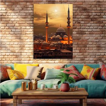 Dikey Dini Temalı Cam Tablo 289